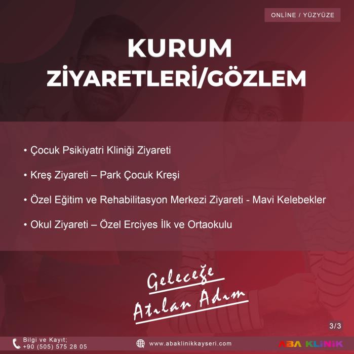 Uygulamalı Kayseri Psikoloji Staj Programı